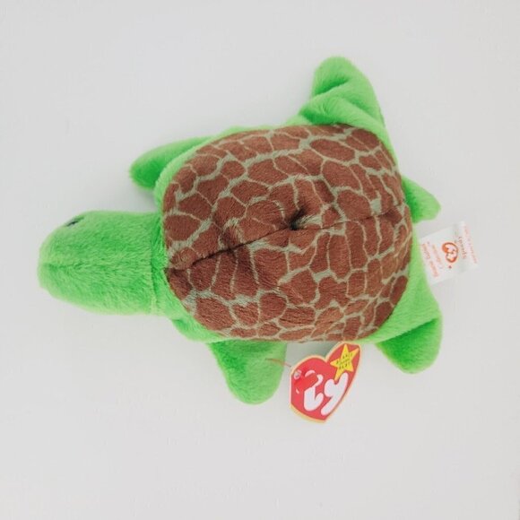 Ty Beanie Baby SPEEDY TURTLE 4th Gen 1993 PVC Pellets 4030 TRUSTED SELLER NWT - Picture 2 of 13